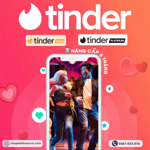 Nâng Cấp Tinder Gold, Platinum Chính Chủ Giá Rẻ (Sao chép)